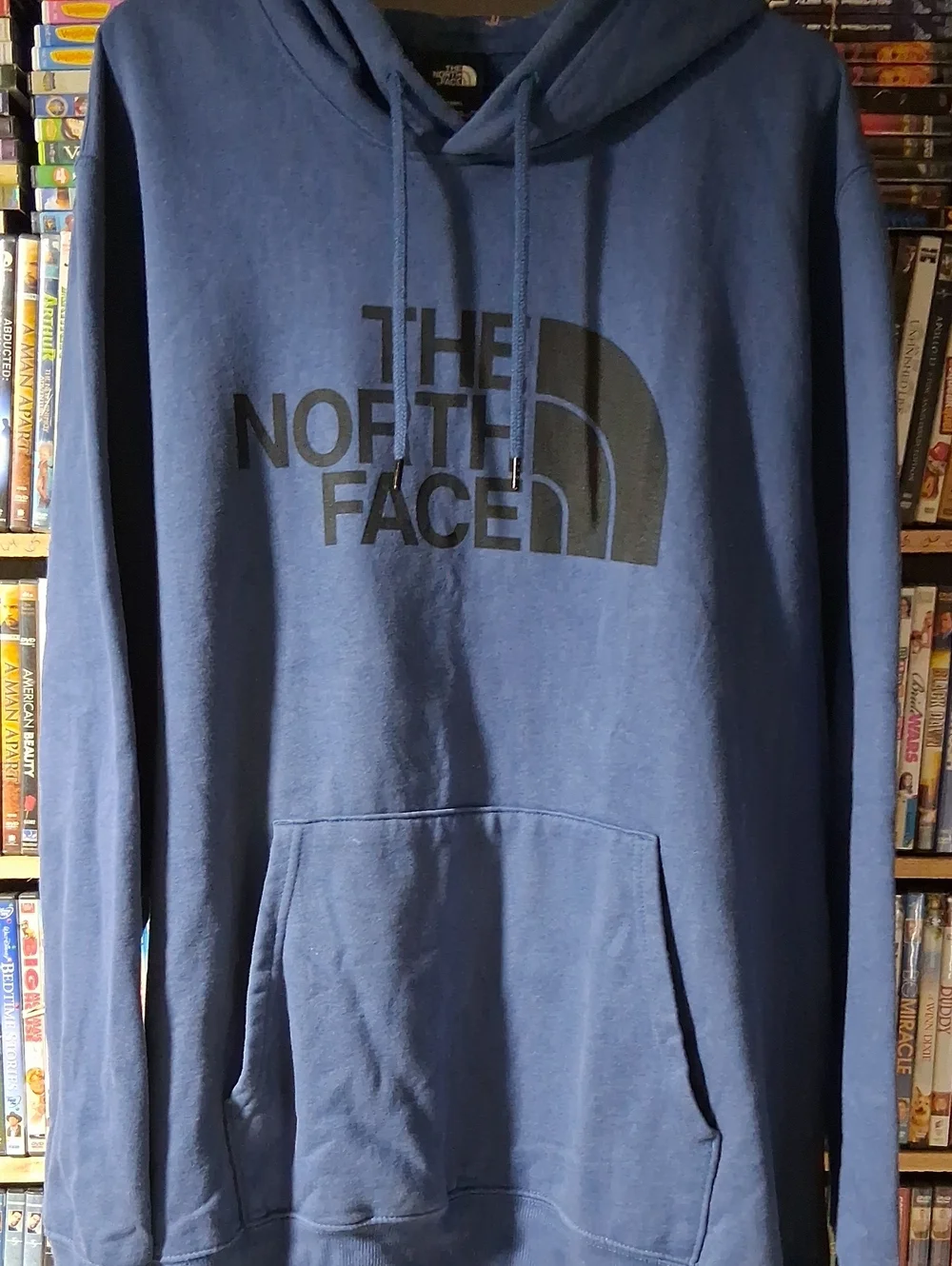 The North Face Men's Navy Blue Logo Pullover Hoodie XxxL